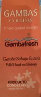 Gamba cocida congelada