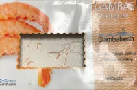 Gamba blanca cocida congelada