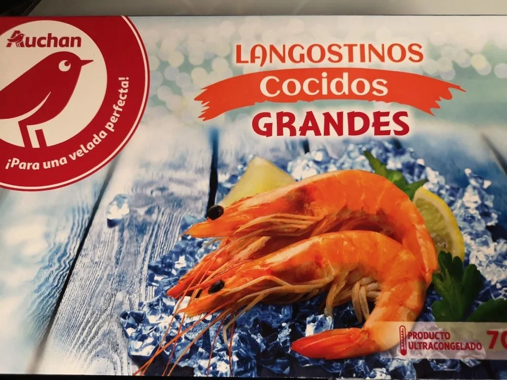 Langostinos cocidos grandes