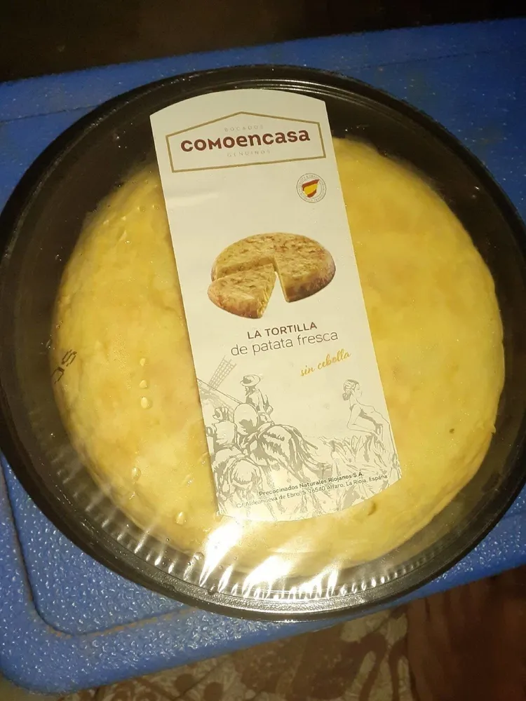 La tortilla de patata fresca