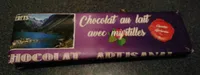 chocolat au lait avec myrtilles
