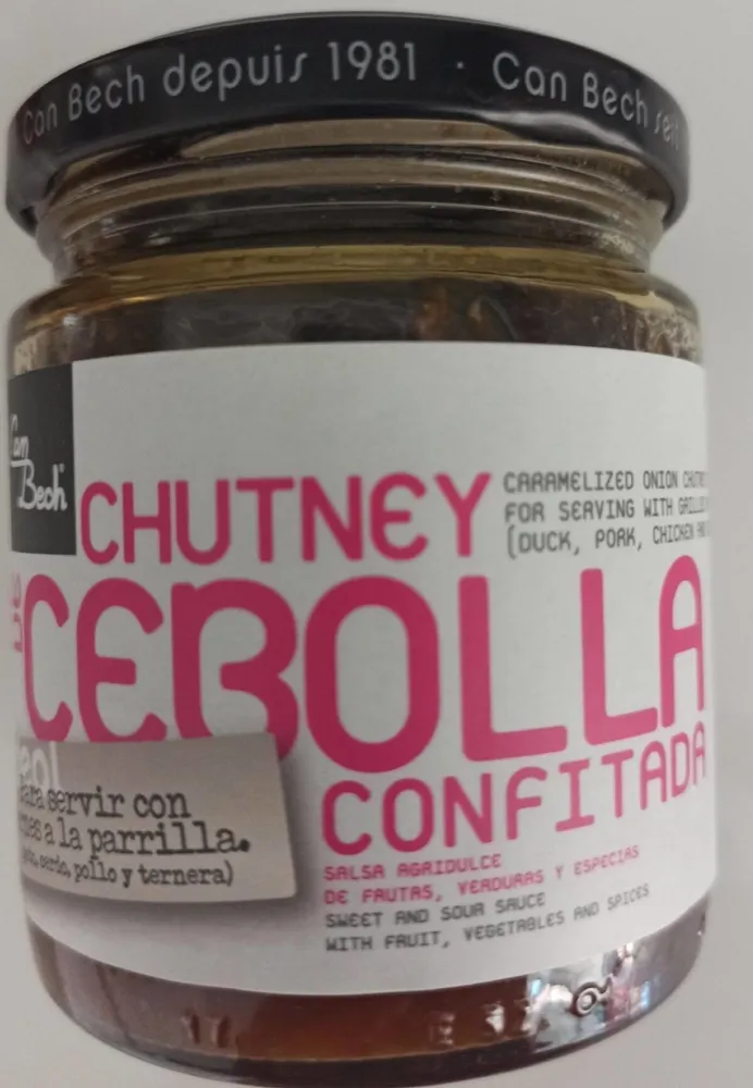 Chutney de cebolla confitada
