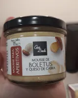Mousse de boletus y queso de cabra