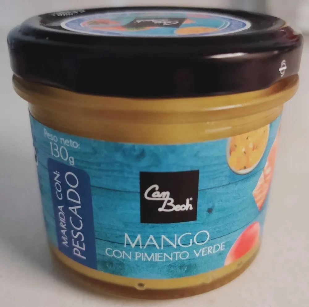 Mango con pimiento verde