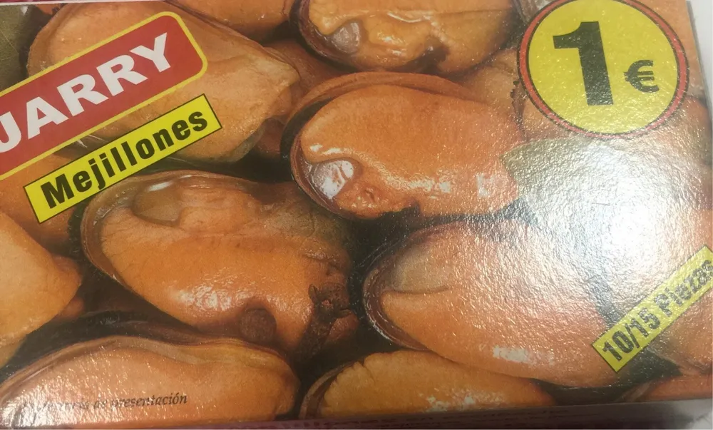 Mejillones en escaneche 10/15pzs