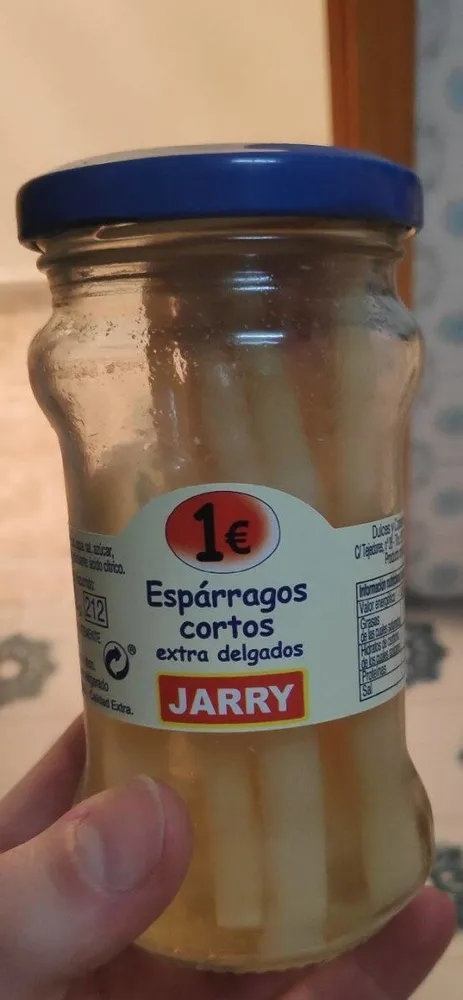 Espárragos cortos