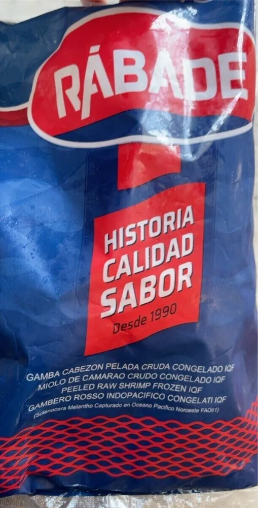 Congelado gamba cabezon