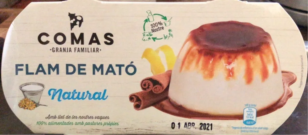 Flam de mató natural