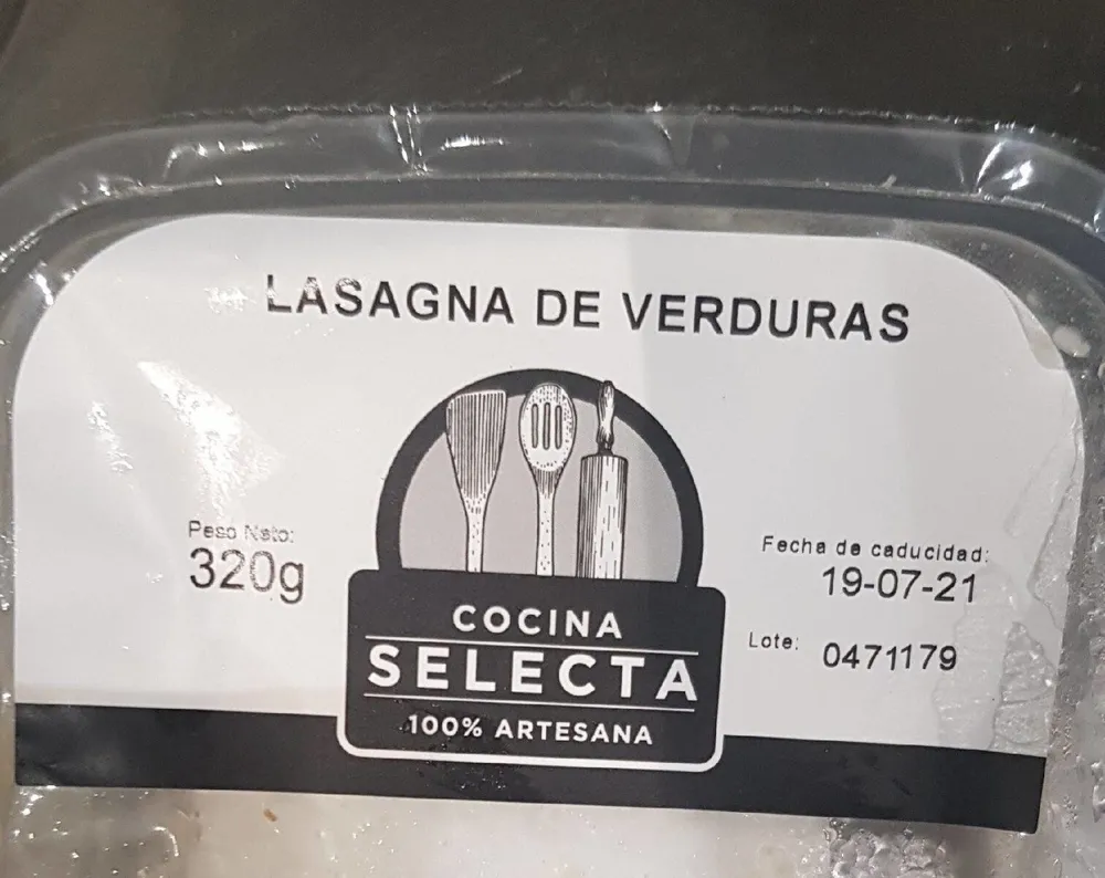 Lasagna de verduras