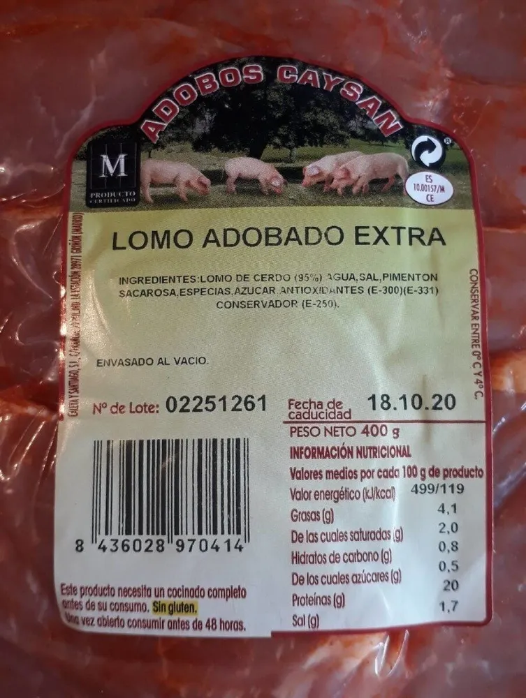Lomo adobado extra