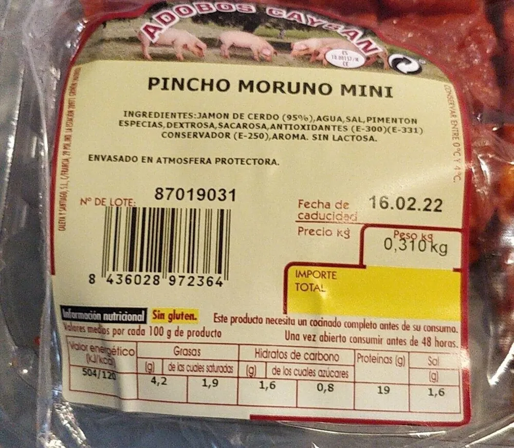 Pincho moruno mini