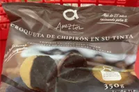 Croqueta de chipiron en su tinta