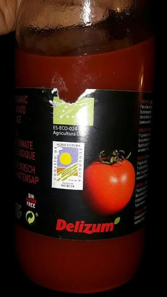 Jus de tomates biologique
