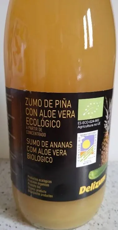 Zumo de piña con aloe vera ecológico
