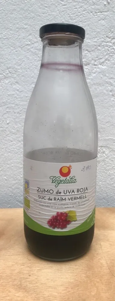 Zumo de uva roja