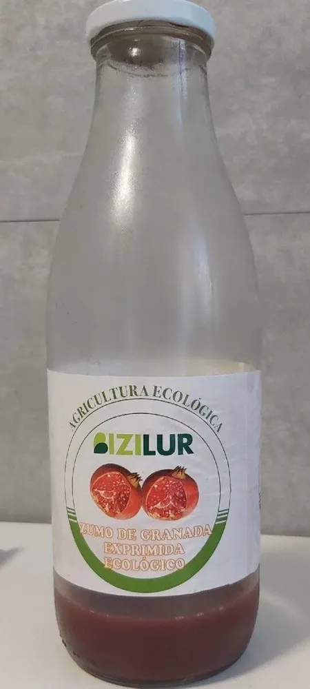 Zumo de granada exprimida ecológico