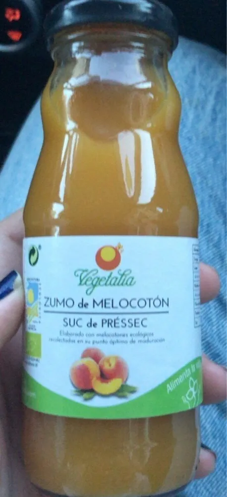 zumo de melocotón
