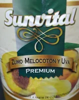 Zumo melocotón y uva