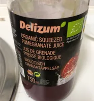 Organic squeezed pomegranate juice