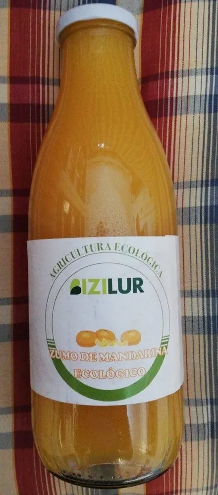 Zumo de mandarina ecológico