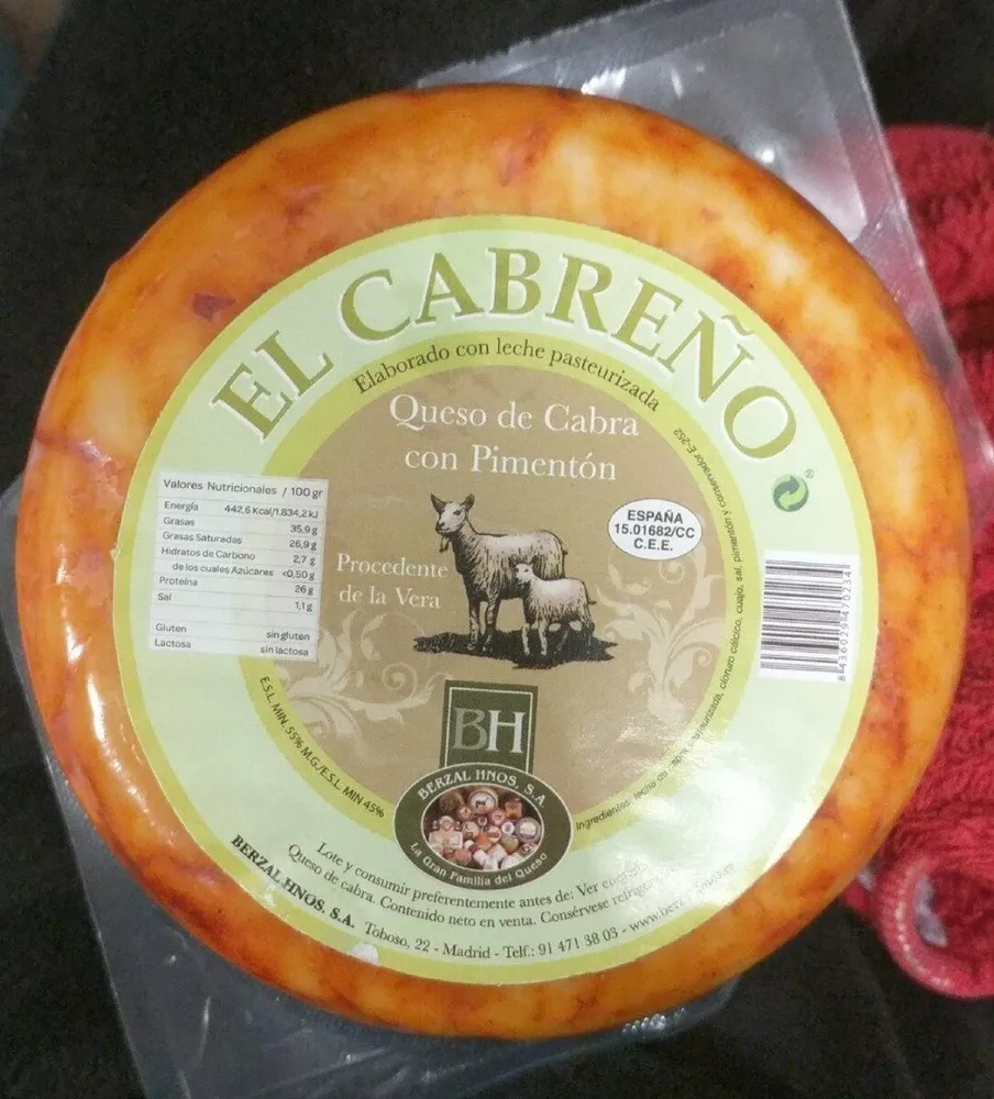 Queso de cabra con pimentón El Cabreño