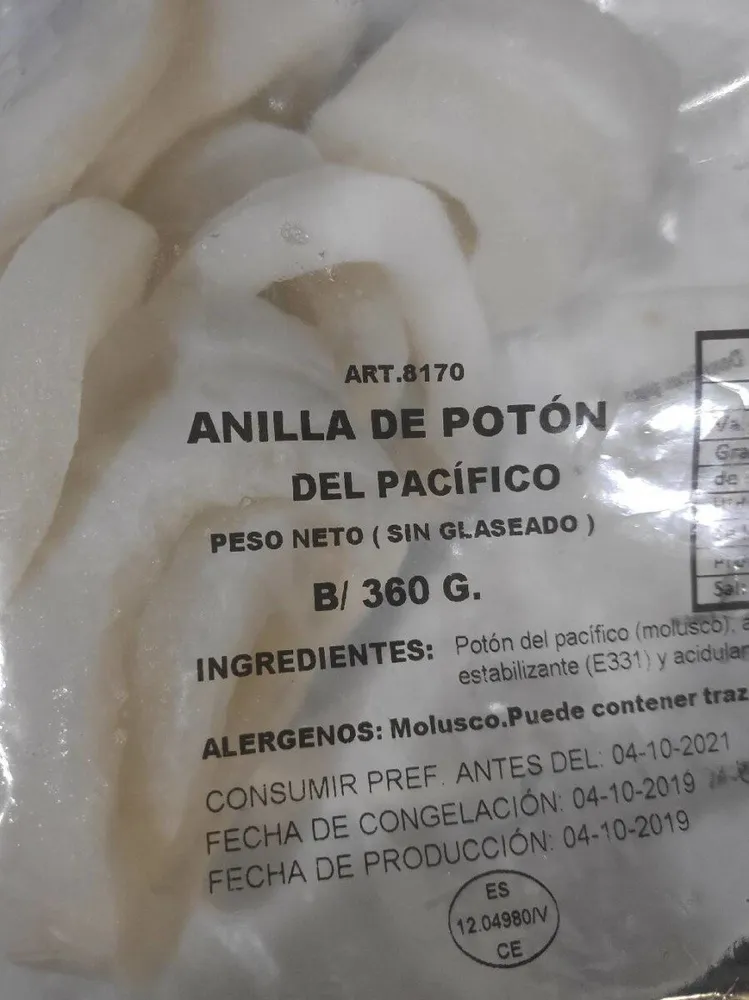 Anilla de potón del pacifico