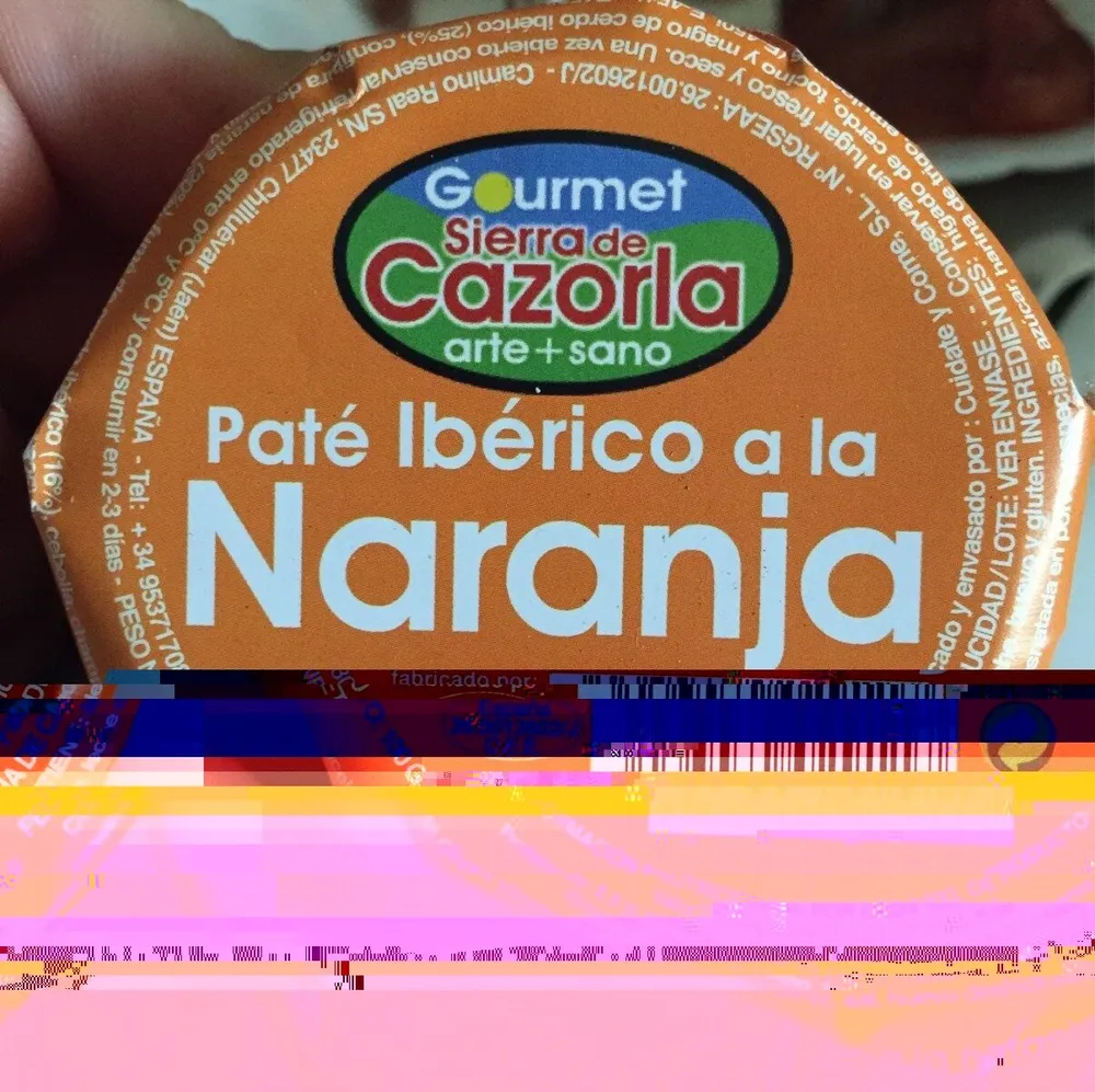 Paté ibérico a la naranja
