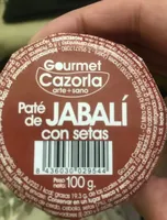 Paté de jabalí con setas