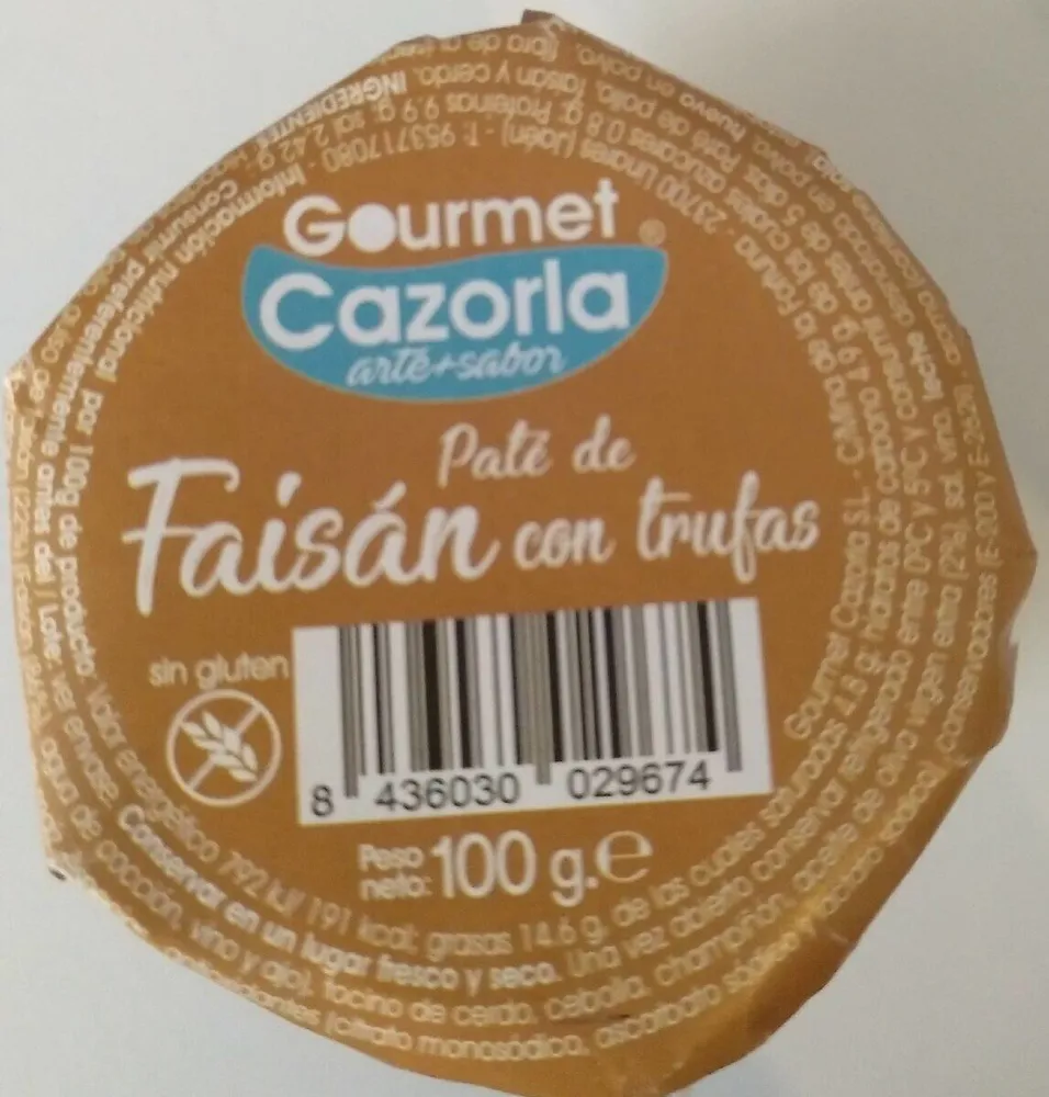 Paté de Faisán con trufas