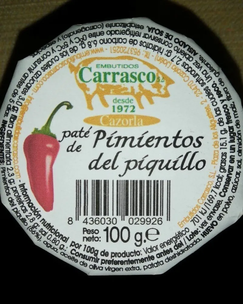 Paté de pimientos del piquillo