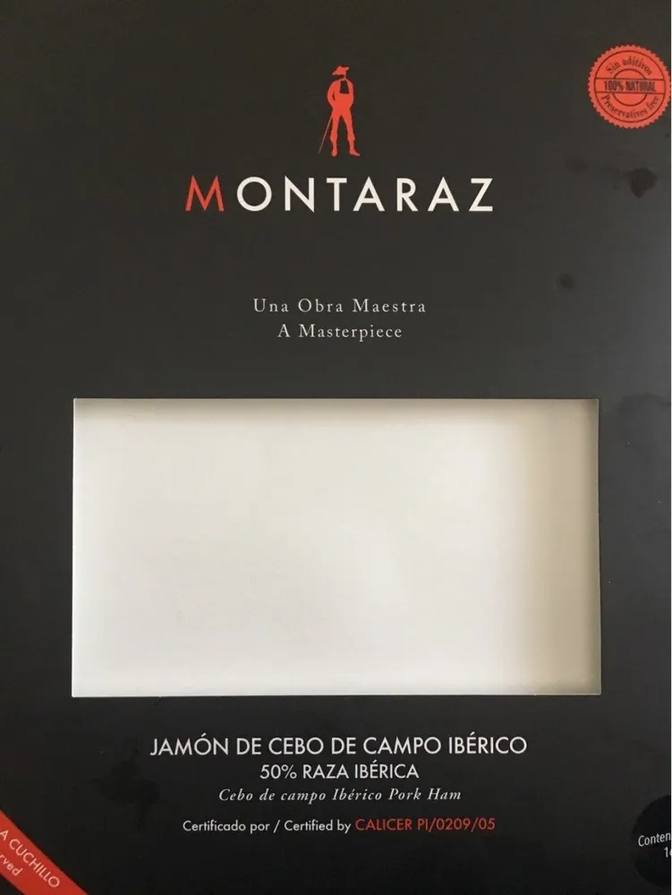 Jamón de cebo de campo ibérico