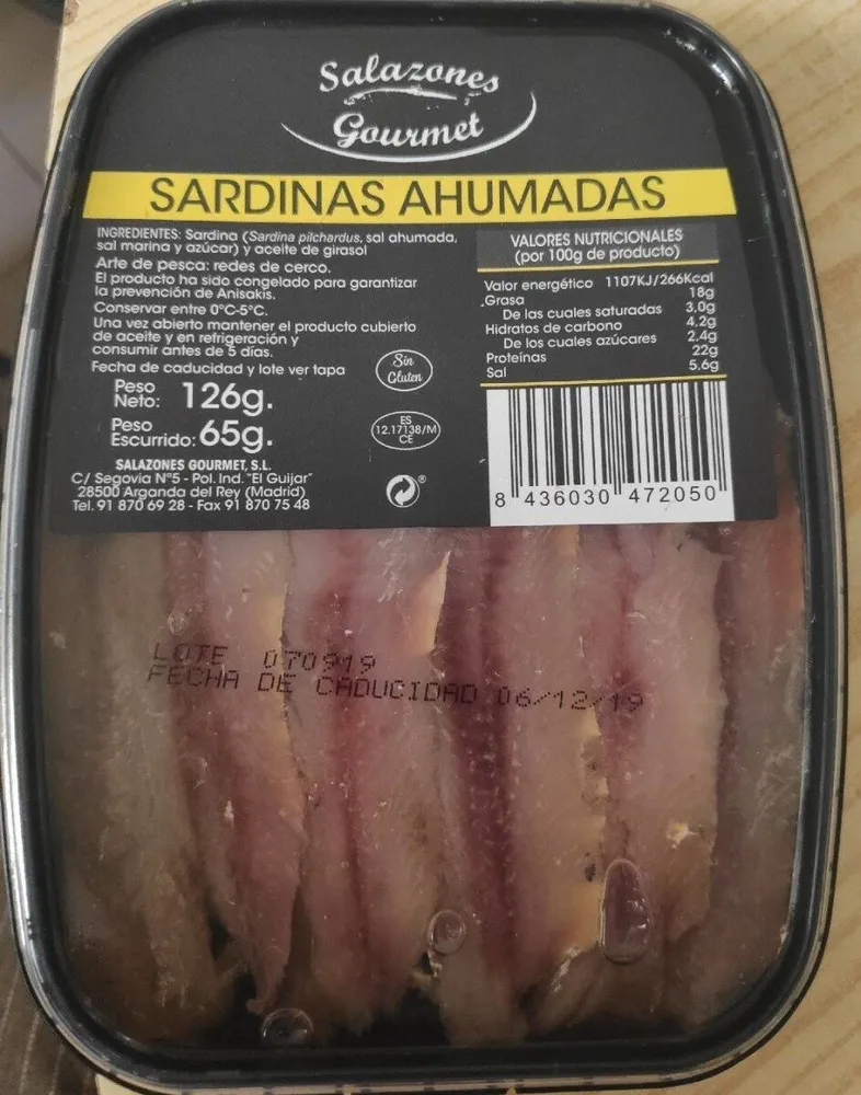 Sardinas ahumadas