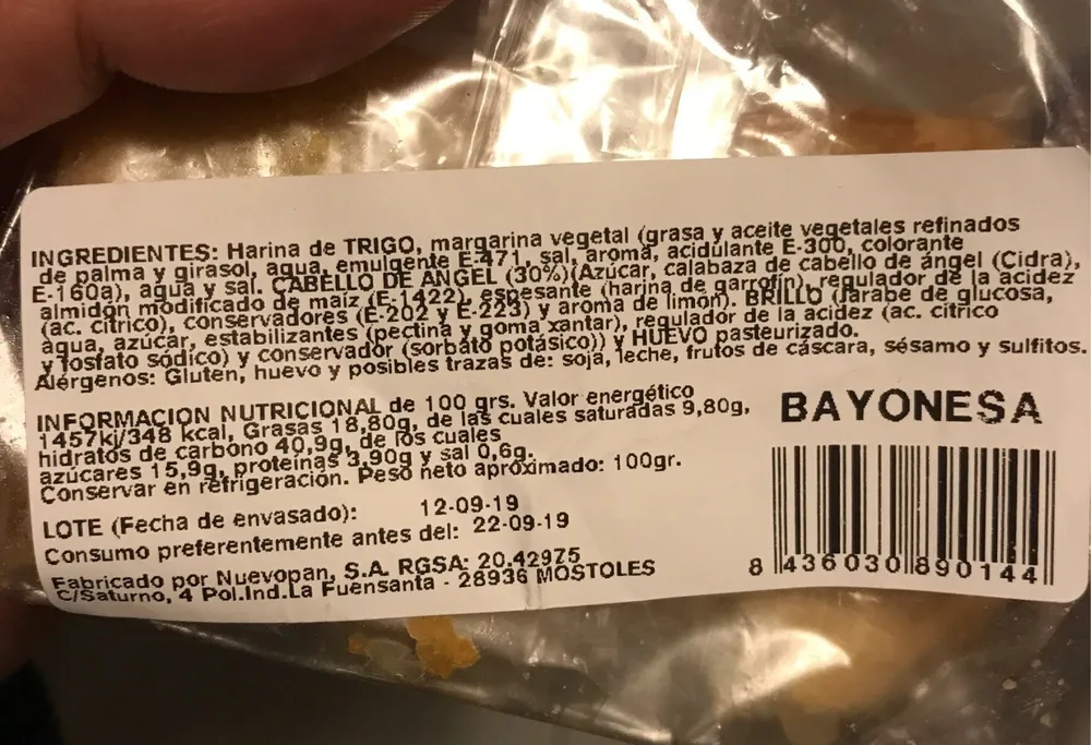 Bayonesa Nuevopan