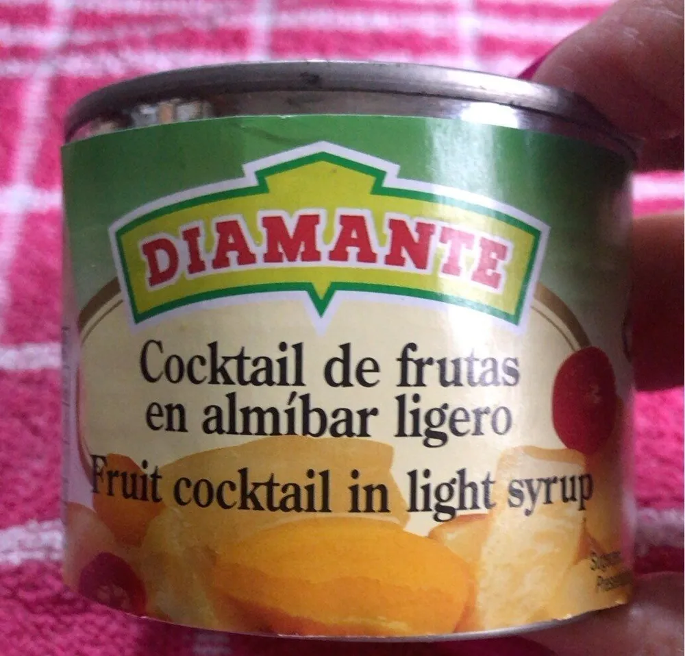 Cóctel de frutas en almíbar ligero