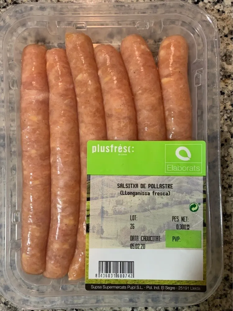 Salsitxa de pollastre