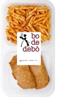 Dúo de macarrones y libritos de jamón y queso