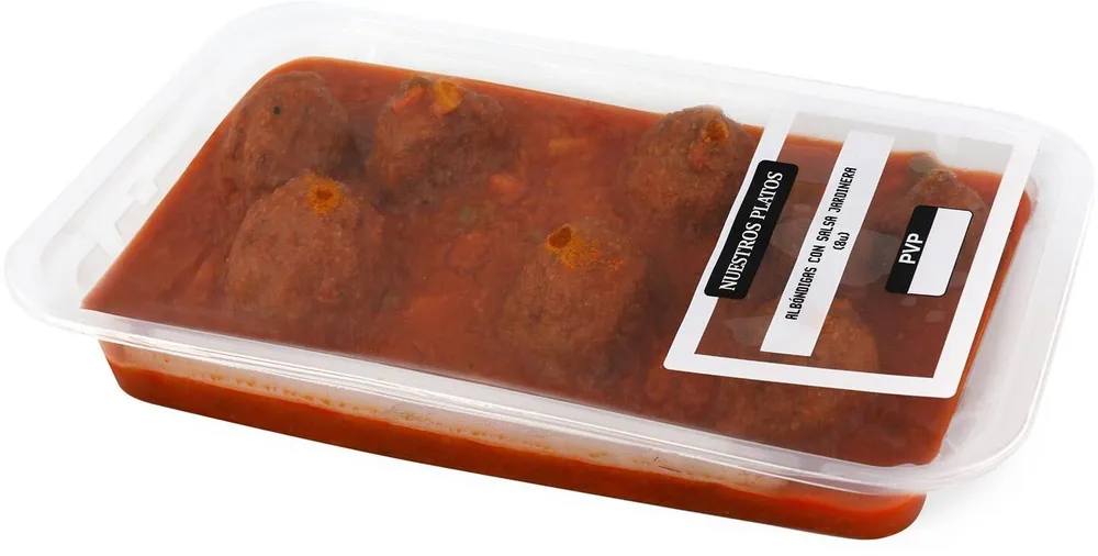 Albóndigas con salsa jardinera