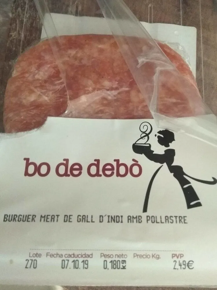 Burguer meat de gall d'indi amb pollastre