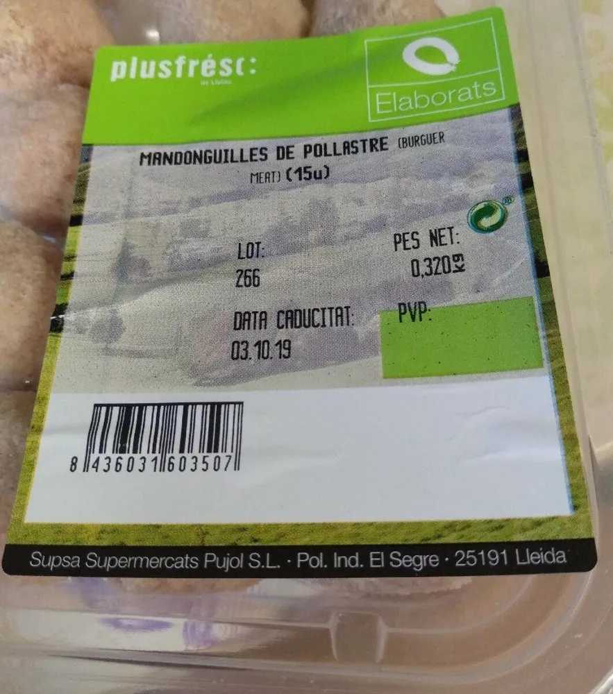 Mandonguilles de pollastre
