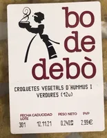 Croquetas Vegetales De Hummus y Verduras