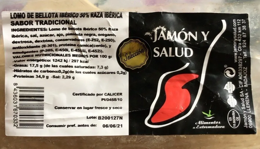 Lomo de bellota ibérico