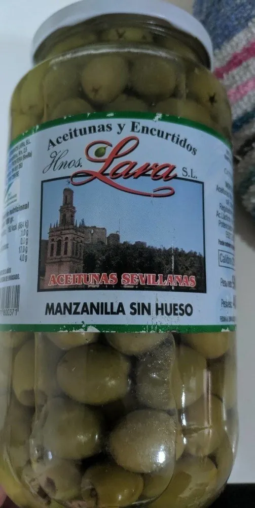 Aceitunas Sevillanas Manzanilla Sin Hueso
