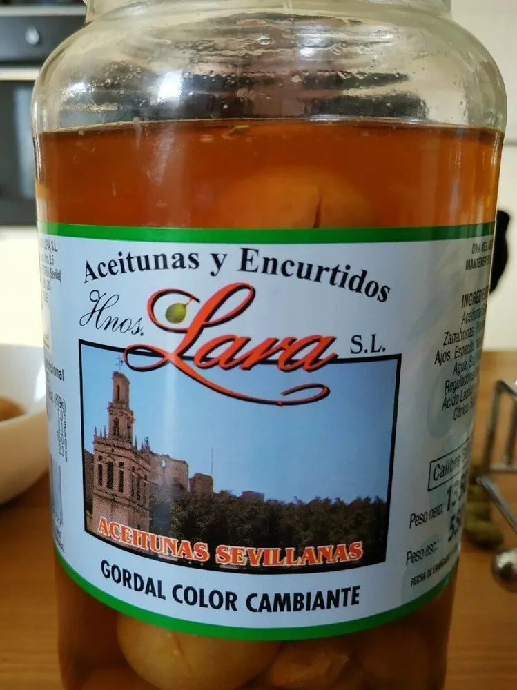Aceitunas gordal color cambiante