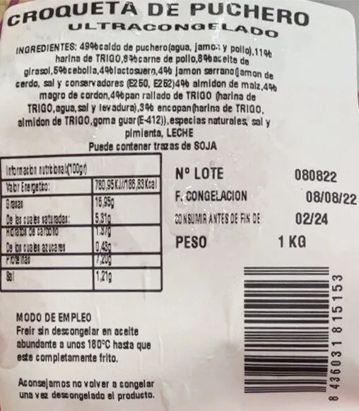 Croqueta de puchero