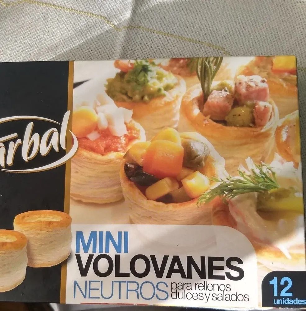 Mini volovanes neutros