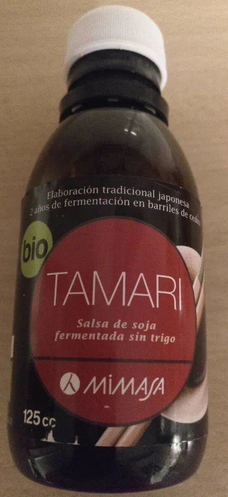 Tamari. Salsa de soja fermentada sin trigo