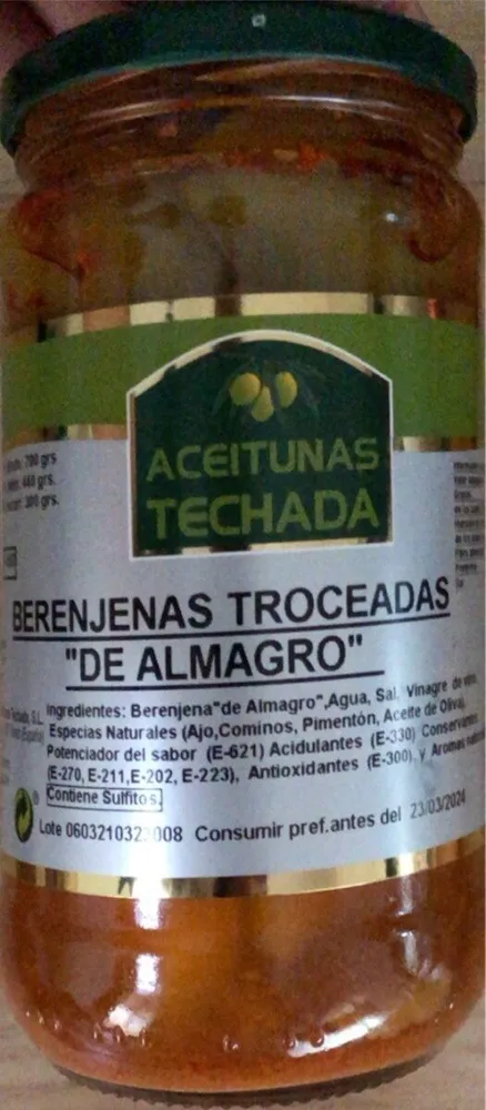 Berenjenas troceadas de Almagro