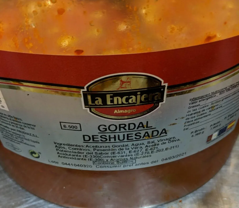 Olivas Gordal deshuesada