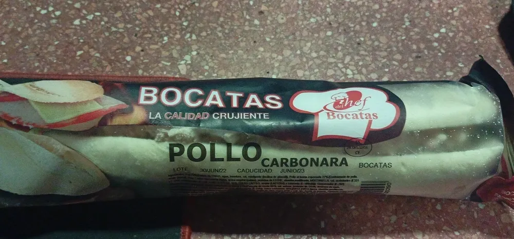 Bocatas pollo carbonara