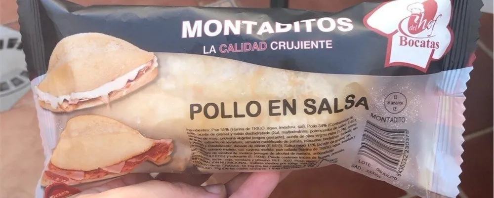 Montadito pollo